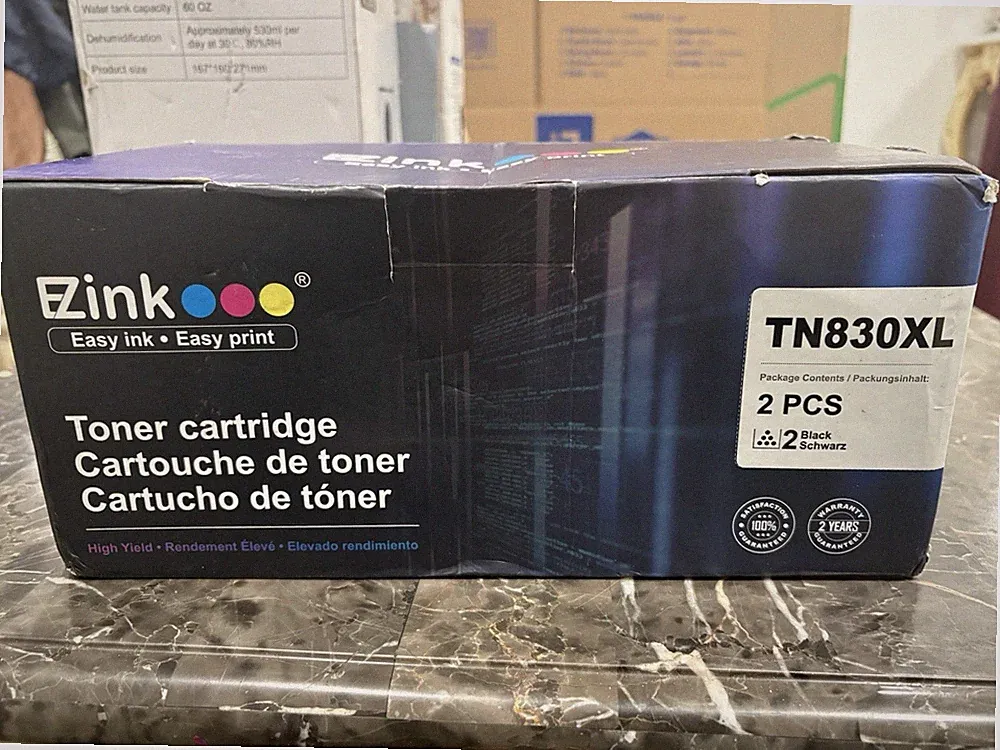 2 Black TN830XL Compatible Toner Cartridge Replacement for Brother TN830XL