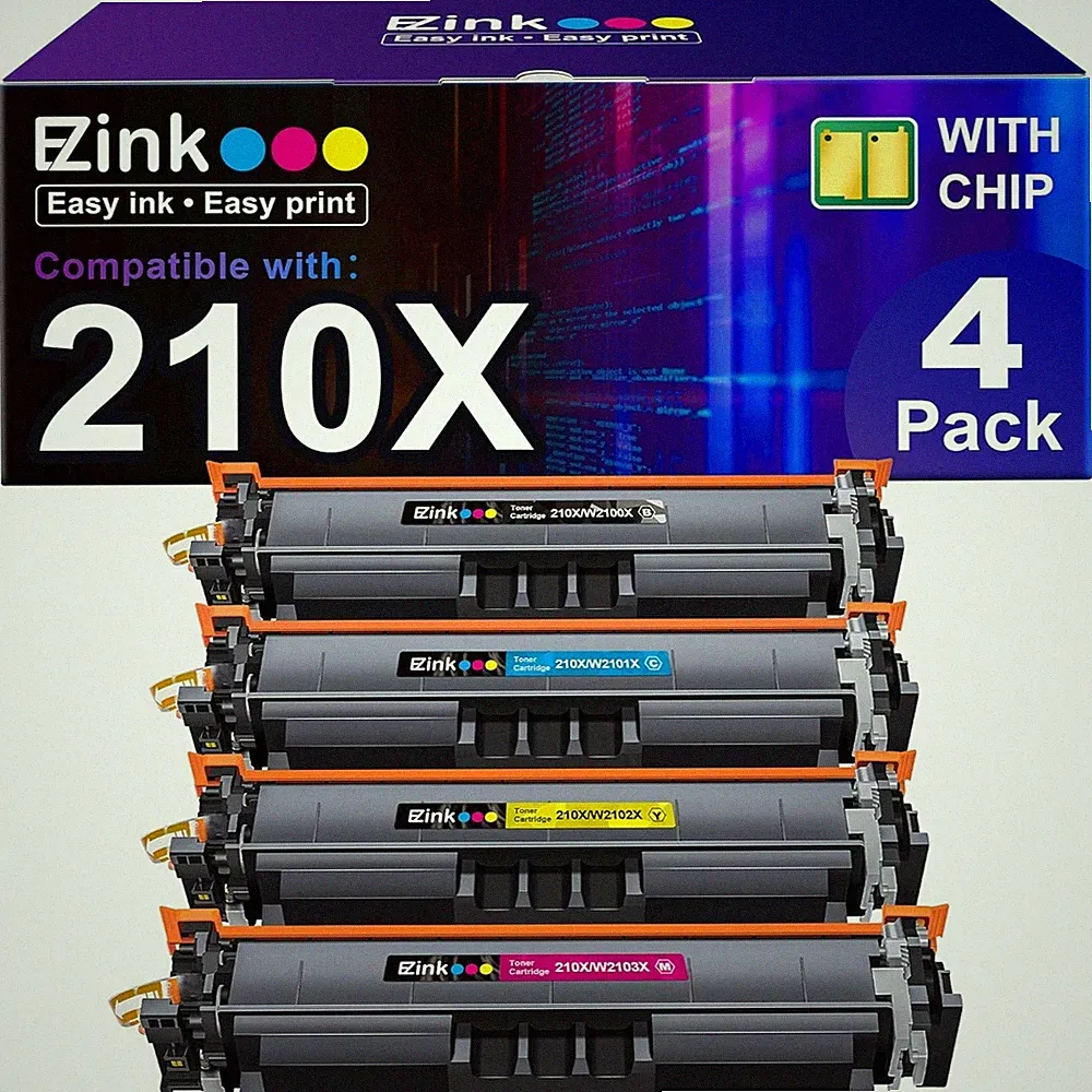E-Z Ink 210X Toner Cartridges with Chip: Compatible Replacement for HP 210X 210A