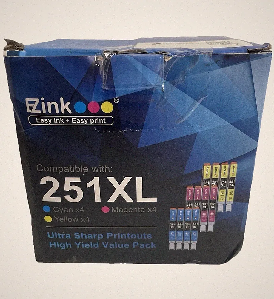 E-Z Ink C-250XL251XL-15P Ink Cartridge - Value 1 less Cyan 2 Blacks