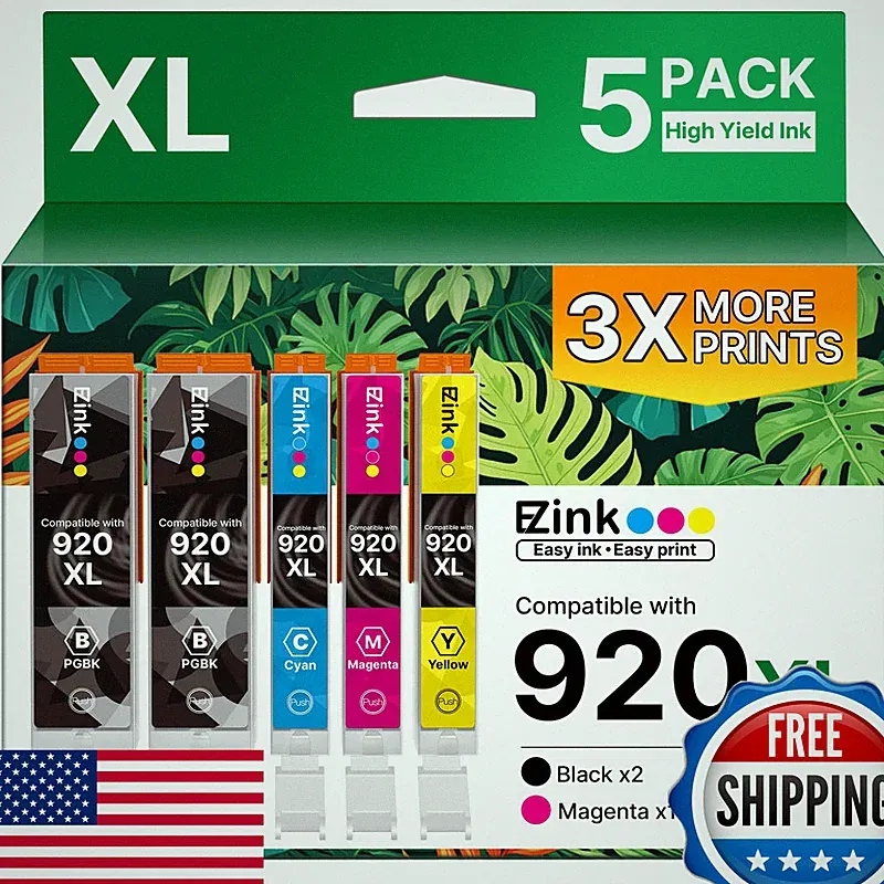 E-Z Ink Compatible 920Xl Ink Cartridges Combo Pack Replacement For Hp 920Xl 920