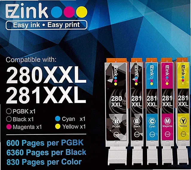 E-Z Ink Compatible Ink Cartridge Replacement for Canon PGI-280XXL CLI-281XXL