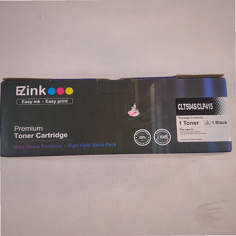 E-Z Ink Compatible Ink Toner Cartridge Replacement CLT504S CLP415 CLX-4195 BLACK