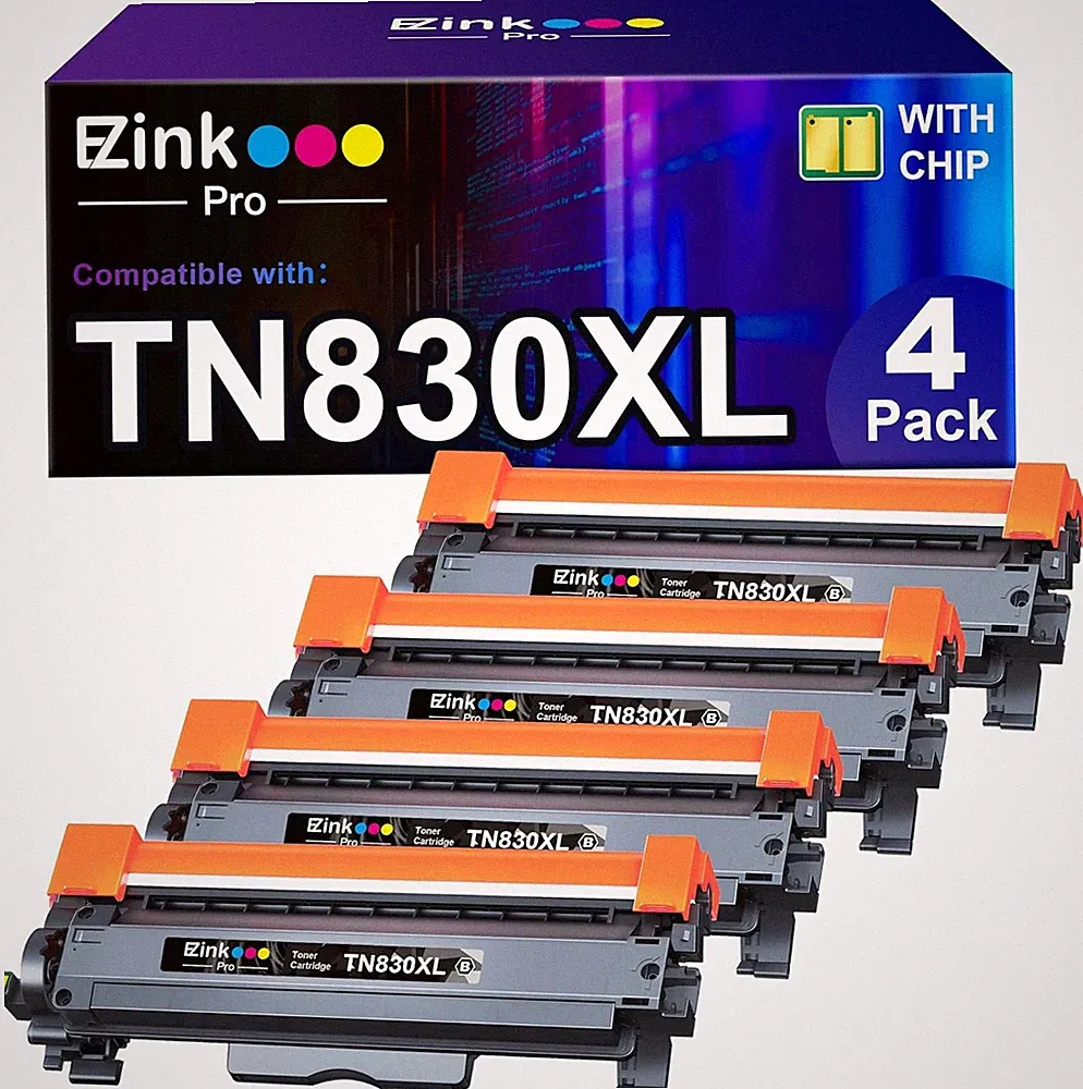 E-Z Ink Pro TN830XL Compatible Toner 4 Pack Brother HL-L2460dw