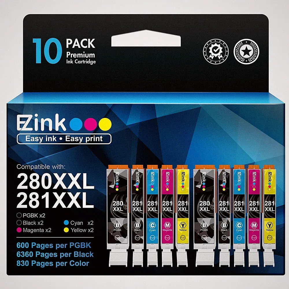 E-Z Ink (TM Compatible Ink Cartridge Replacement for Canon 280 281 PGI-280XXL...