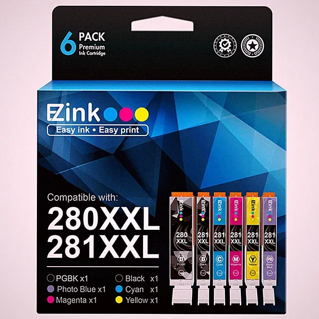 E-Z Ink (TM Compatible Ink Cartridge Replacement for Canon PGI-280XXL CLI-281...