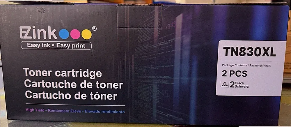 E-Z Ink TN830XL High Yield Black Laser Toner Cartridge 2-Pack for Brother