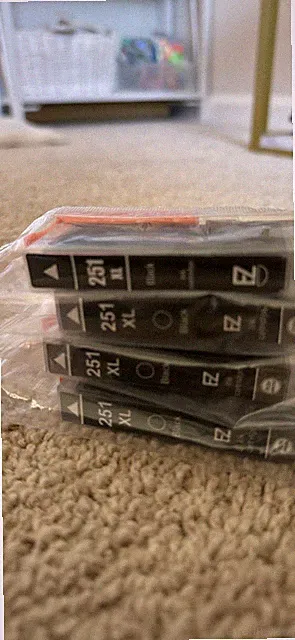 ez ink cartridges lot of 4 Black 251 XL